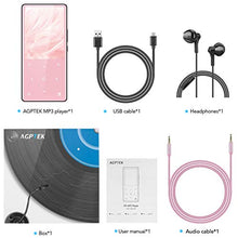 Carica l'immagine nel visualizzatore di Gallery, AGPTEK Lettore MP3 16 GB con Bluetooth 4.2, Musicale Audio Rosa