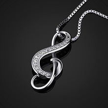 Carica l'immagine nel visualizzatore di Gallery, B.Catcher collana d'argento nota musicale con pendente S925 da donna... - Ilgrandebazar