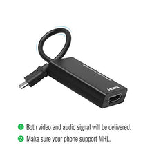Carica l'immagine nel visualizzatore di Gallery, Convertitore Micro USB a HDMI, Adattatore Cavo da MHL a HDMI con Uscita Nero - Ilgrandebazar