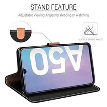 Carica l'immagine nel visualizzatore di Gallery, COODIO Custodia per Samsung Galaxy A50, in Pelle Nero - Ilgrandebazar