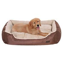 Carica l'immagine nel visualizzatore di Gallery, FEANDREA Cuccia Letto per Cani Reversibile, 85 x 65 85 x 65 x 21 cm, Marrone