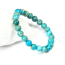 Carica l'immagine nel visualizzatore di Gallery, GD GOOD.designs EST. 2015 Bracciale Chakra Perle di Diaspro - Pietra Marina...