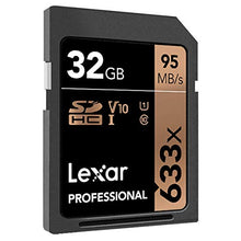 Carica l'immagine nel visualizzatore di Gallery, Lexar Schede Professional 633X 32Gb Sdhc Uhs-I, Nero 32GB