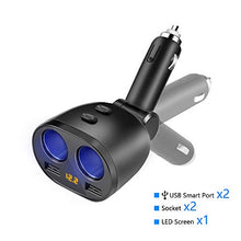 Carica l'immagine nel visualizzatore di Gallery, Rocketek Caricabatteria per Auto, 80W 12V/24V USB Accendisigari Auto CCY16-EU