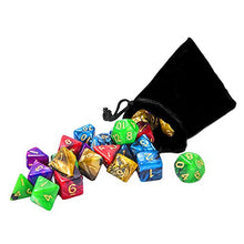 Carica l'immagine nel visualizzatore di Gallery, iFergoo 42 Pezzi Dadi Poliedrici da Gioco Doppio-Colore per RPG Dungeons e...