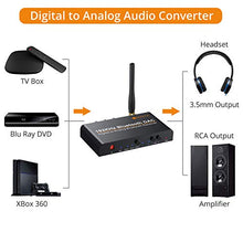 Carica l'immagine nel visualizzatore di Gallery, Neoteck Convertitore 192Khz con Ricevitore Bluetooth 5.0 Adattatore DAC con...