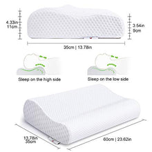 Carica l'immagine nel visualizzatore di Gallery, LAMB Power Of Nature Cuscino Cervicale Memory Foam, Cuscino, Guanciale Bianco