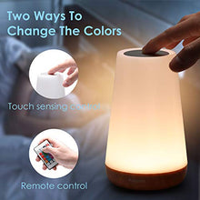 Carica l'immagine nel visualizzatore di Gallery, Auxmir Luce Notturna Bambini Lampada da Comodino Colorata LED con 13...