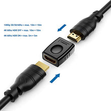 Carica l'immagine nel visualizzatore di Gallery, deleyCON HDMI Adattatore Frizione Connettore - 2x Standard Femmina Tipo...
