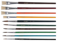 Carica l'immagine nel visualizzatore di Gallery, Stylex - 2051203 - Set di pennelli a Scuola - 10 Pezzi Pinsel