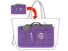Carica l'immagine nel visualizzatore di Gallery, Ducomi Organizer Borsa Donna 13 Tasche Capiente Large (Standard), Navy