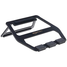 Carica l'immagine nel visualizzatore di Gallery, AmazonBasics - Supporto richiudibile in alluminio per PC portatili con Nero