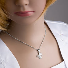 Carica l'immagine nel visualizzatore di Gallery, fish Collana in Argento Sterling 935 con Ciondolo Angelo Custodia, Idea...