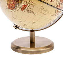 Carica l'immagine nel visualizzatore di Gallery, Exerz 14cm Mappamondo Antico - Mappa inglese - Supporto in metallo