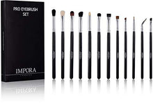 Carica l'immagine nel visualizzatore di Gallery, Set di pennelli per trucco occhi d’ Impora London. Include: per...