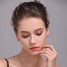 Carica l'immagine nel visualizzatore di Gallery, Orecchini in argento 925 donna fiore Dolce amore romanticoad incastro...