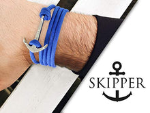 Carica l'immagine nel visualizzatore di Gallery, Skipper 7664 - Set di 2 braccialetti con ancora in acciaio INOX, per lui e...