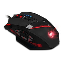 Carica l'immagine nel visualizzatore di Gallery, ZELOTES Mouse da gioco 12 Pulsanti Programmabili LED USB Ottico...