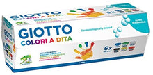 Carica l'immagine nel visualizzatore di Gallery, Giotto 534100-6 Barattoli 100 ml Tempera a Dita