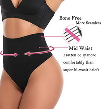 Carica l'immagine nel visualizzatore di Gallery, SLIMBELLE Tanga Guaina Mutande Contenitive Perizomi S(IT 32), Nero - Ilgrandebazar