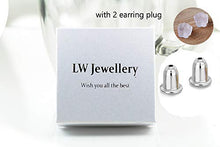 Carica l'immagine nel visualizzatore di Gallery, MixiuEuro, orecchini digitali a 8 perno, in argento con zirconia cubica,... - Ilgrandebazar