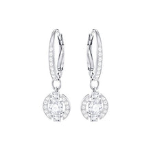 Carica l'immagine nel visualizzatore di Gallery, Swarovski Orecchini A Buco Sparkling Dance Round, Cristallo Bianco, Rodiati,... - Ilgrandebazar