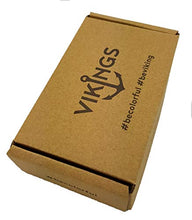 Carica l'immagine nel visualizzatore di Gallery, Vikings - Set di 2 bracciali in Pelle con Ancora e Cannonball Nero/Argento - Ilgrandebazar