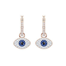 Carica l'immagine nel visualizzatore di Gallery, Swarovski Cerchi Symbolic Evil Eye, Cristallo Multicolore, Placcati Nella... - Ilgrandebazar