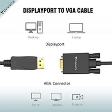 Carica l'immagine nel visualizzatore di Gallery, Cavo DisplayPort VGA 1,8m,Adattatore DP 1.2 a a 1,8M