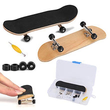 Carica l'immagine nel visualizzatore di Gallery, Skateboard Finger da Dito, Mini Lega Professionale in Acero di Legno Nero