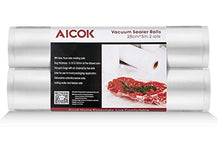 Carica l'immagine nel visualizzatore di Gallery, Aicok Sacchetti per Sottovuoto Alimenti, Rotoli, 2...