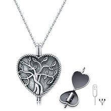 Carica l'immagine nel visualizzatore di Gallery, Collana con urna per ceneri in argento Sterling S925 ciondolo a forma di... - Ilgrandebazar