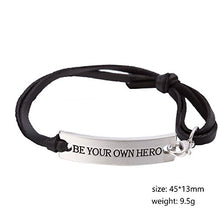 Carica l'immagine nel visualizzatore di Gallery, Lemegeton "Be Your Own Hero connettore in Metallo Messaggio di Chestnut - Ilgrandebazar