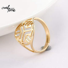 Carica l'immagine nel visualizzatore di Gallery, cooltime Anello da Donna in Acciaio Inox Trinity Hollow out Lady Oro - Ilgrandebazar