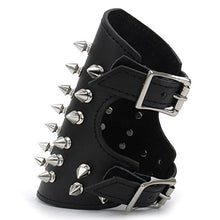 Carica l'immagine nel visualizzatore di Gallery, Punk Braccialetto Nero Rivetti