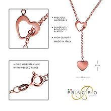 Carica l'immagine nel visualizzatore di Gallery, Principio® - Collana Donna Cuore Pendente Argento 925 - Made In Oro Rosa - Ilgrandebazar