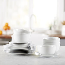 Carica l'immagine nel visualizzatore di Gallery, AmazonBasics - Servizio di Piatti per 6 persone, 18 pezzi - Ilgrandebazar