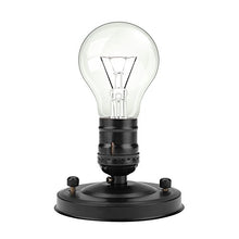 Carica l'immagine nel visualizzatore di Gallery, Vintage Supporto Lampada da Parete Luce di Base Industriale Nero - Ilgrandebazar
