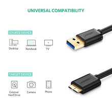 Carica l'immagine nel visualizzatore di Gallery, UGREEN Cavo Hard Disk Micro B a USB 3.0 A 5Gbps per Disco Rigido 0.5M - Ilgrandebazar