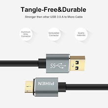 Carica l'immagine nel visualizzatore di Gallery, PIHEN Micro B Cavo, cavo di sincronizzazione USB 3.0 a micro con 0.5m