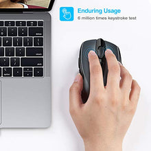 Carica l'immagine nel visualizzatore di Gallery, TECKNET PRO Mouse Senza Fili, 2600DPI, Durata delle batterie di 24 Grigio