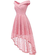 Carica l'immagine nel visualizzatore di Gallery, HomRain Abiti da Donna Elegante off Spalla a Pieghe S, Pink - Ilgrandebazar