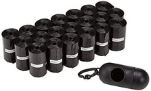 Carica l'immagine nel visualizzatore di Gallery, Amazon Basics - Sacchetti per bisogni dei cani, con dispenser e clip per guinzaglio,300 unità