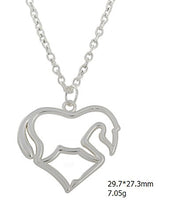Carica l'immagine nel visualizzatore di Gallery, Lemegeton Fashion Animal Gioielli a Forma di Cuore a Cavallo, per... - Ilgrandebazar