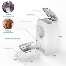 Carica l'immagine nel visualizzatore di Gallery, PUPPY KITTY Distributore Automatico di Cibo per 6L Con vasca in acciaio inox