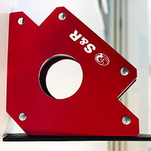 Carica l'immagine nel visualizzatore di Gallery, S&amp;R Supporto Angolare Magnetico I Magnete per saldatura a squadra 45 100 mm