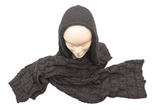 Carica l'immagine nel visualizzatore di Gallery, Sciarpa con cappuccio, unisex col. Grigio - Ilgrandebazar