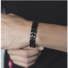Carica l'immagine nel visualizzatore di Gallery, Amery Braccialetto Magnetico da Uomo Bracciali Terapia Magnetica Nero - Ilgrandebazar