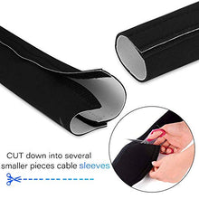 Carica l'immagine nel visualizzatore di Gallery, AGPtEK - Guaina per cavi in neoprene con chiusura a velcro, lunghezza di...