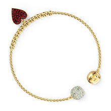 Carica l'immagine nel visualizzatore di Gallery, Swarovski Bangle Donna Placcato_Oro Cristallo Rotonda - 5517641 - Ilgrandebazar